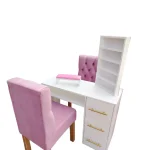 MESA MANICURISTA CON CAJON Y SILLA - Imagen 2