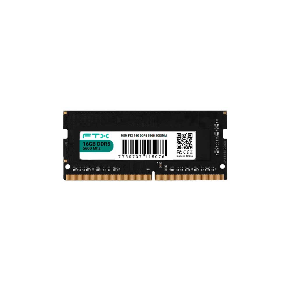 fastrax_115070_6a6d90e8f0ffe.jpg MEMORIA RAM PARA NOTEBOOK DDR5 16GB 5600 FTX 115076 - Imagen 1