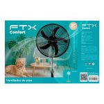 VENTILADOR DE PIE FTX 3 VEL CONFORT 70W 220V PLAST/NEGRO HB-EF-02 - Imagen 5