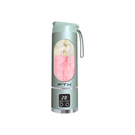 LICUADORA PORTATIL FTX 25W RECARGABLE 3 FUNCIONES VERDE PB-GR