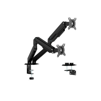 SOPORTE PARA 2 MONITORES FTX C096E 17" A 32" 9KG/ART/INC/GIR/ROT180°/NEGRO
