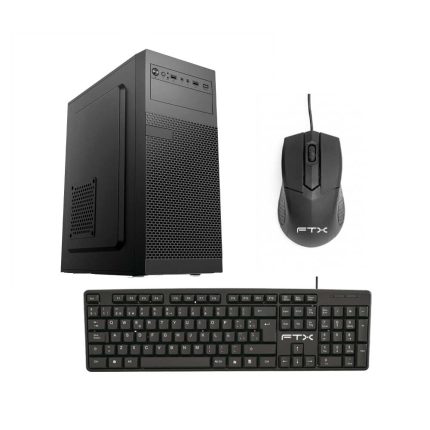 GABINETE KIT FTX PCC-5W1SK C/FUENTE 500W MOUSE+TECL/ESP ATX/MATX/ITX