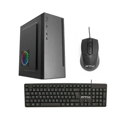 GABINETE KIT FTX PCC-5W3SK C/FUENTE 500W MOUSE+TECL/ESP ATX/MATX/ITX