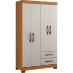 Ropero Notável NT5005 4 Puertas - Freijo Tred/Off White - Imagen 2