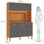 KIT COCINA PEROLA 120CM 5 PUERTAS (FELLICCI) - Imagen 6
