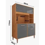 KIT COCINA PEROLA 120CM 5 PUERTAS (FELLICCI) - Imagen 7