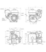 MOTOR HONDA GX200 ROJO - Imagen 2