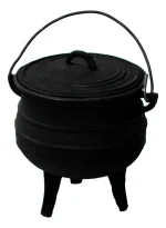Caldero De Fundicion. Calden Olla 7 Litros Qunuy Fogoneros Negro - Imagen 2