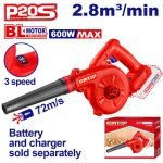 MINI SOPLADOR BL 20V 3 VELOCIDAES SIN BATERIA EMTOP