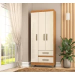 ROPERO MOVELMAX PORTO 3 PUERTAS 2 CAJONES - Imagen 4