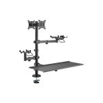 SOPORTE PARA PUNTO DE VENTA IMP/2MON/SCAN FTX FTX-02LD 17" A 32" 9KG/ART/ROT180°/GIRO