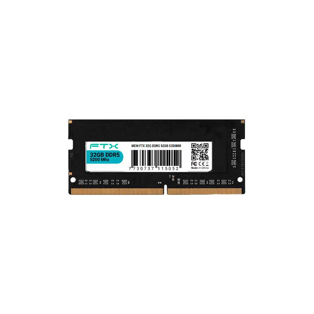 fastrax_115056_6aa88d7923afd.jpg MEMORIA RAM PARA NOTEBOOK DDR5 32GB 5200 FTX 115052 - Imagen 1