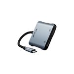 ADAPTADOR USB-C - 2 HDMI/USB-C/USB-A FTX-CM2H8K-AG 8K/60HZ/100W/GRIS - Imagen 2