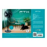 VENTILADOR DE PIE FTX 3 VEL BRISA 60W 220V METAL/NEGRO FS-40MF - Imagen 5