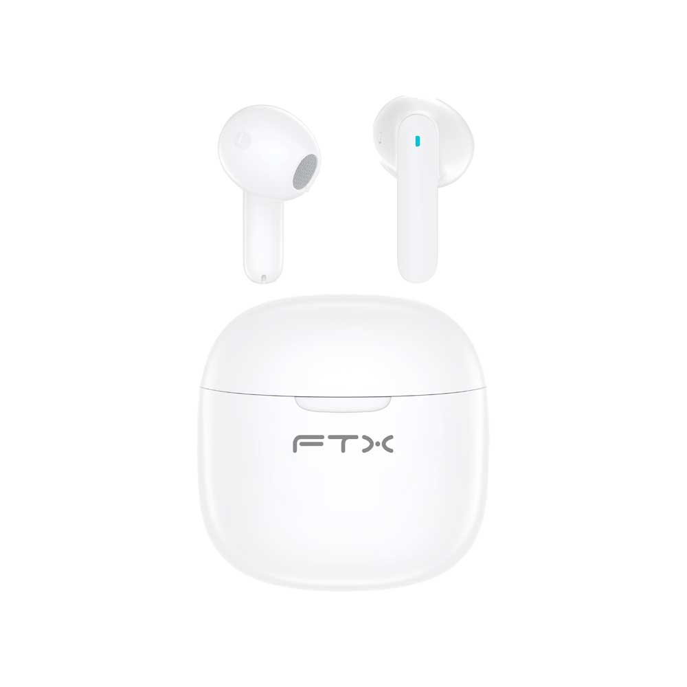 fastrax_124560_6aa88ebf63f57.jpg AURICULAR CON MICROFONO FTX E68-WH BT/MIC/ENC/TOUCH/IPX6 BLANCO - Imagen 1