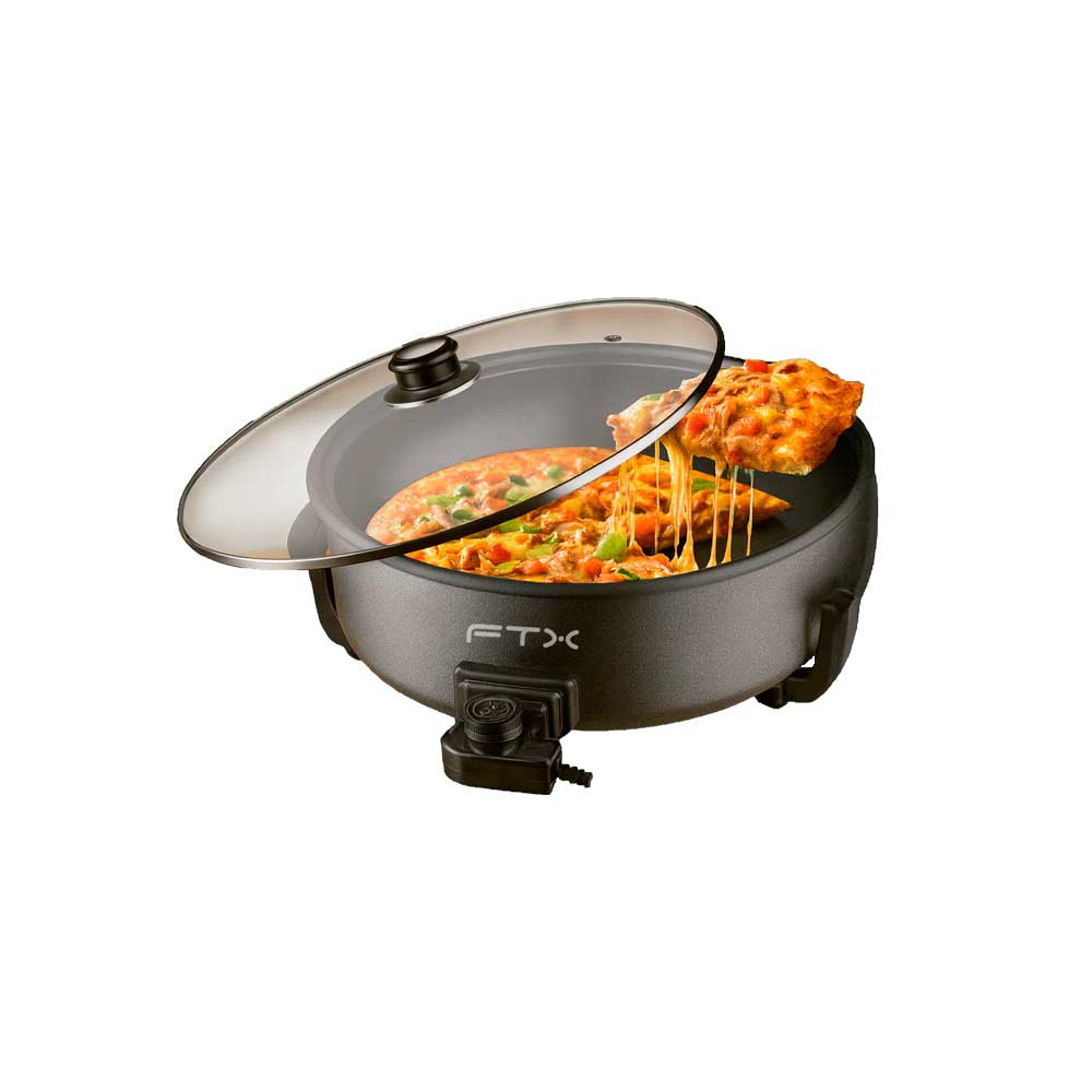 fastrax_127462_6aa89005dd25d.jpg OLLA ELECTRICA SARTEN FTX 6L 1500W 220V ANTIADHERENTE NEGRO PT-09 - Imagen 1