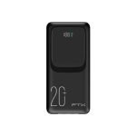 CARGADOR PORTATIL FTX 20000MAH 22.5W PB-20LCD-BK POWER BANK NEGRO C/CAB INTEGRADO - Imagen 2