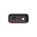 CARGADOR PORTATIL FTX 30000MAH 22.5W PB-30LCD-BK POWER BANK NEGRO C/CABLE INTEGRADO - Imagen 3