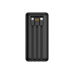 CARGADOR PORTATIL FTX 30000MAH 22.5W PB-30LCD-BK POWER BANK NEGRO C/CABLE INTEGRADO - Imagen 4
