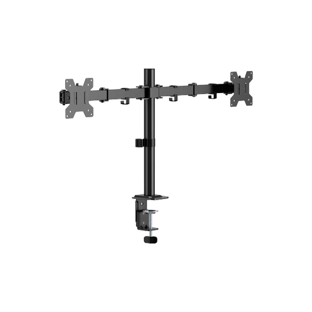 fastrax_129374_6aa83da5dd2d0.jpg SOPORTE PARA 2 MONITORES FTX C096 17" A 32" 10KG/ART/INC45°/GIR90°/ROT180° - Imagen 1