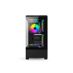 GABINETE GAMER FTX PCC-G9BK VIDRIO TEMP 3 FAN ATX/MATX/ITX NEGRO - Imagen 3