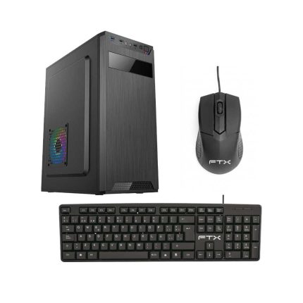 GABINETE KIT FTX PCC-5W5SK C/FUENTE 500W MOUSE+TECL/ESP ATX/MATX/ITX