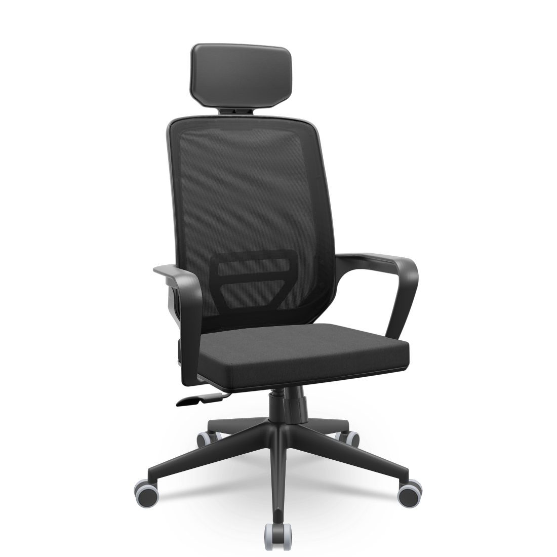 frontal-13 SILLA ADRIX 74000 PLAXMETAL T19 NEGRO - Imagen 1