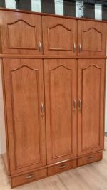 ROPERO PLACARD CBC 3 PUERTAS 3 CAJONES CEDRO NATURAL - Imagen 3
