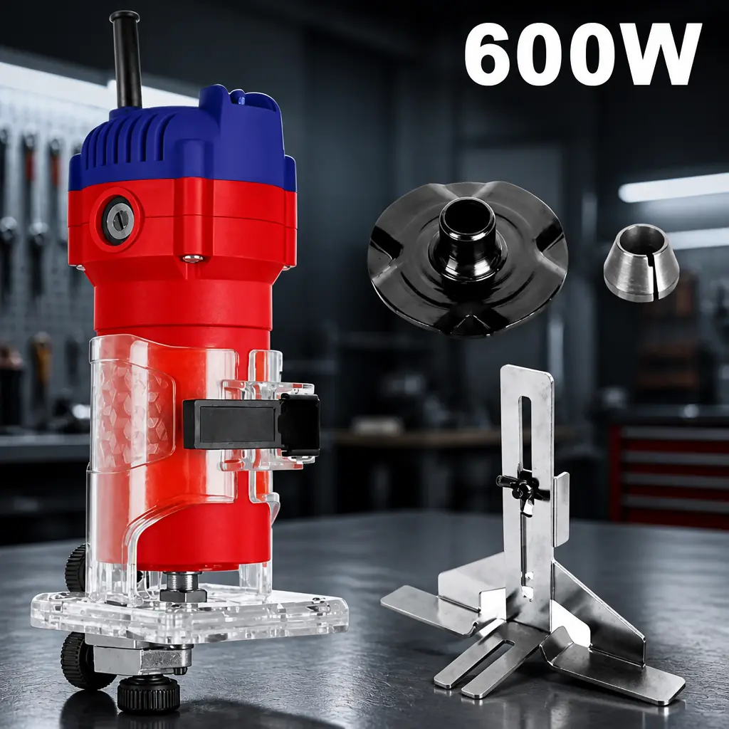 1 MINI ROUTER FRESADORA 600W+ACC. EMTOP - Imagen 1