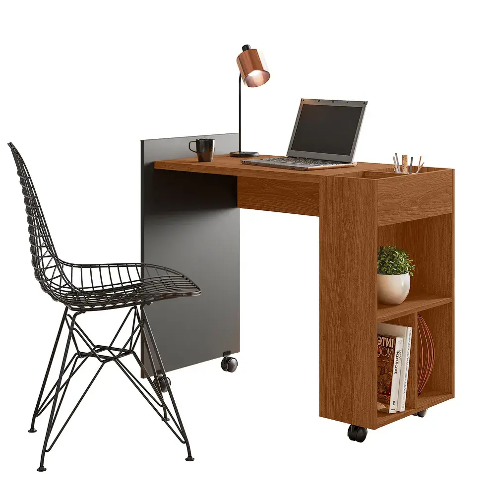 MESA-DE-COMPUTADOR-ALESSA-MODULO-2-JEQUITIBA-COM-CHUMBO-FUNDO-INFINITO MESA OFFICE UP ALESSA MODULO 2 JEQUITIBA/CHUMBO - Imagen 1