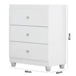COMODA ESTRELA 22633 GUTTI BLANCO - Imagen 3