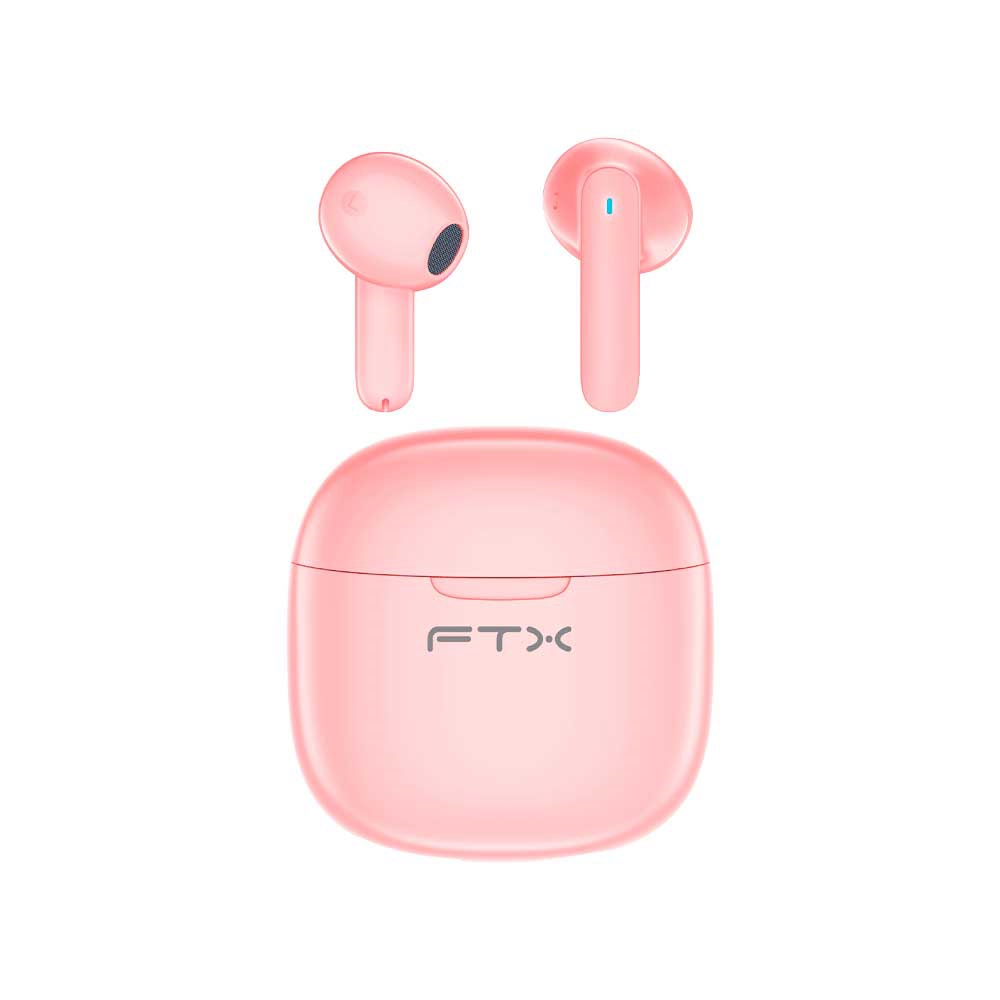 fastrax_124584_6ad56045a8e53.jpg AURICULAR CON MICROFONO FTX E68-PK BT/MIC/ENC/TOUCH/IPX6 ROSA - Imagen 1