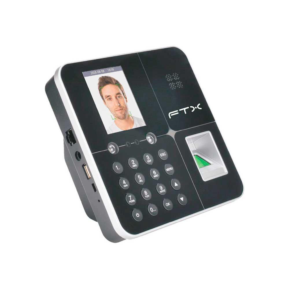 fastrax_132398_6ad60c8e4fa6e.jpg MARCADOR BIOMETRICO FTX RJ45/DE HUELLA/FACIAL FBM-01 NEGRO - Imagen 1