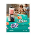 COMBO LICUADORA FTX 1.8L B2-180 + SET DE COCINA FTX KTS-6